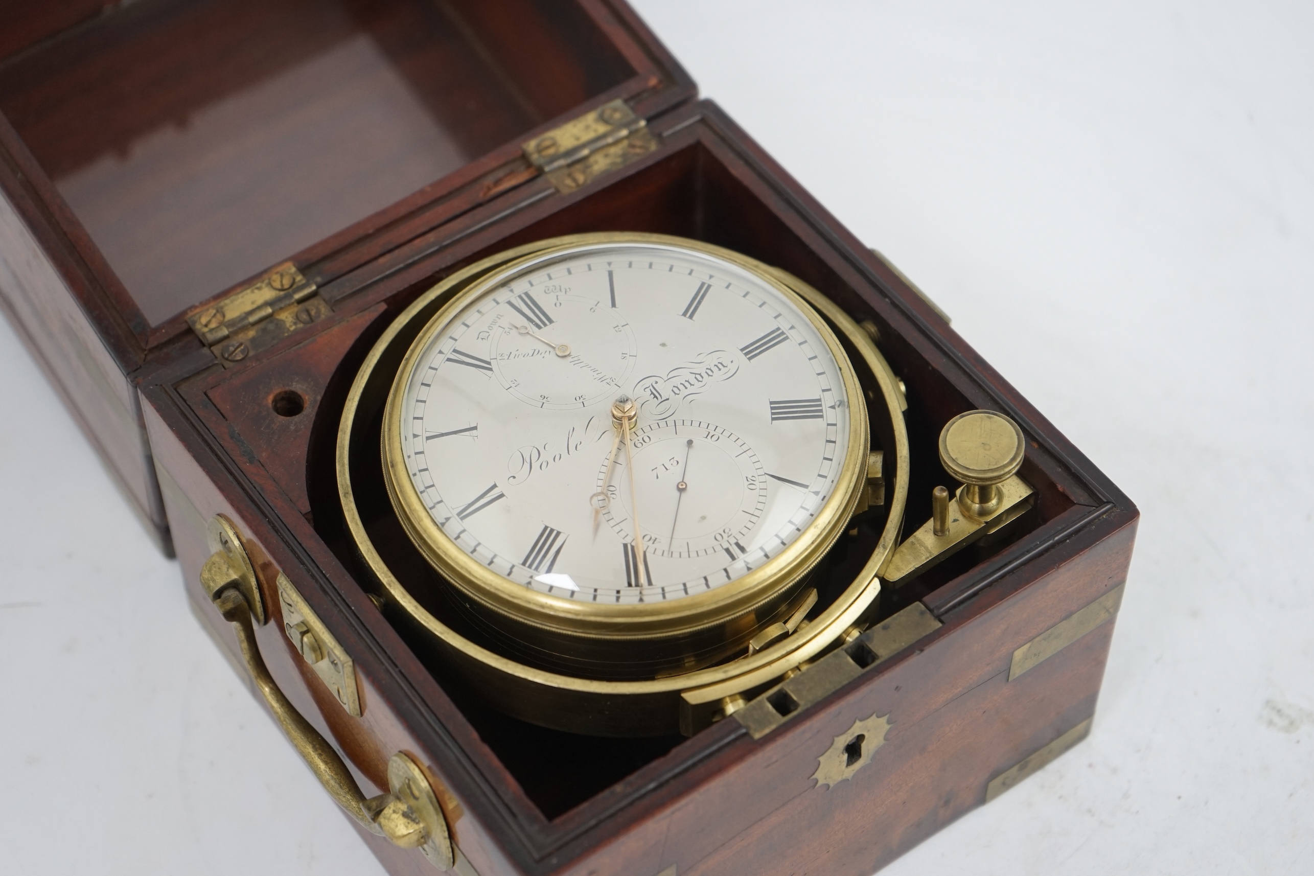 John Poole of London. A mid 19th century two day marine chronometer